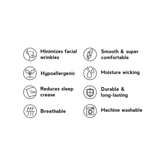 Silken Slumber Solid Silk Eye Love Mask- GRAY | NWT - Picture 4 of 5